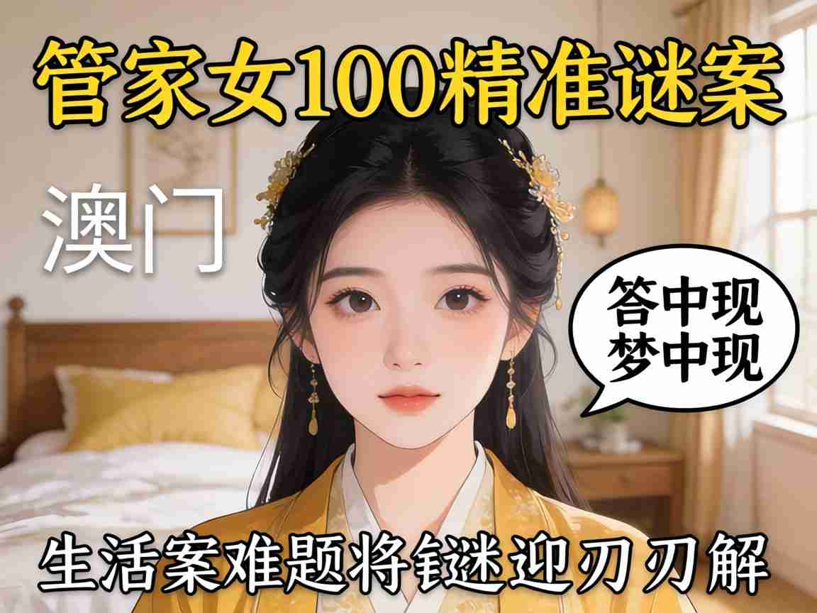 澳门管家婆100精准谜底答案梦中现，预示生活难题将迎刃而解？