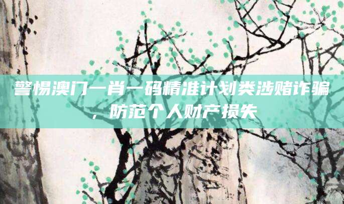 警惕澳门一肖一码精准计划类涉赌诈骗，防范个人财产损失