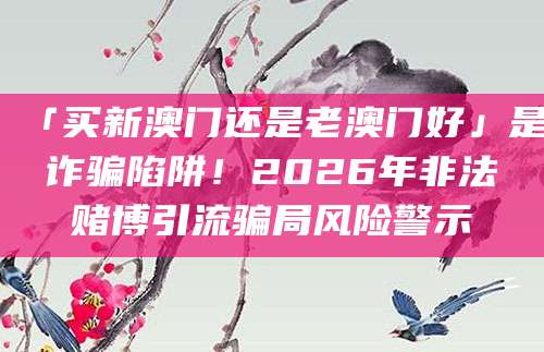 「买新澳门还是老澳门好」是诈骗陷阱!2026年非法赌博引流骗局风险警示